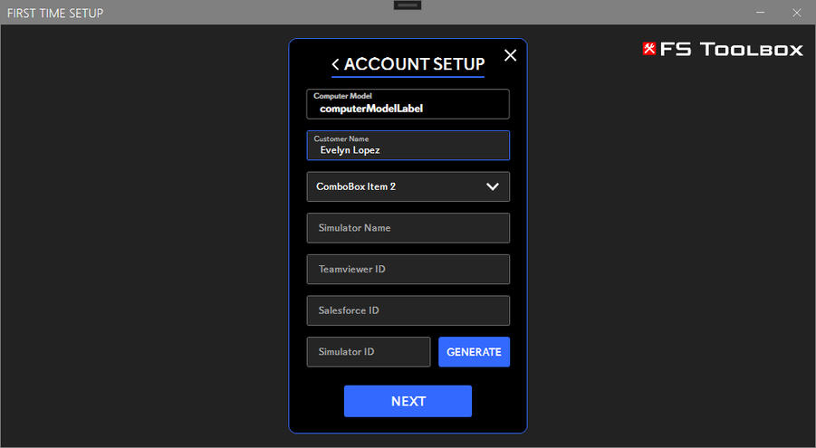Account Setup